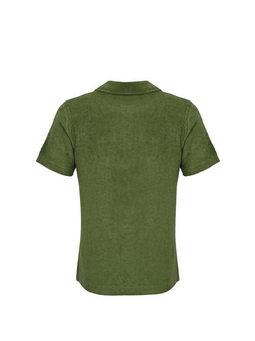 Polo Jeremy in misto cotone e lyocell Military Mc2 Saint Barth | JER000101148L